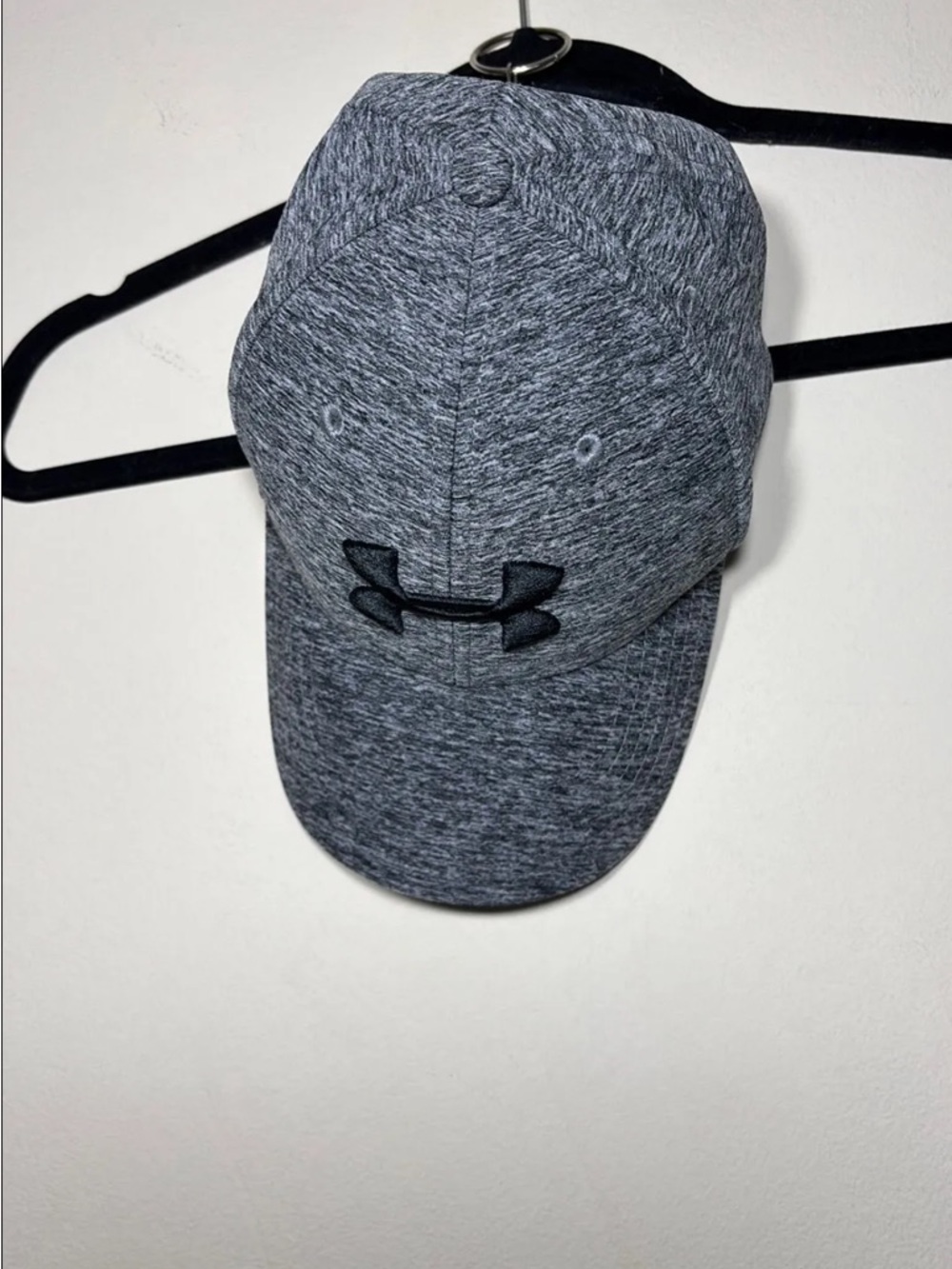 Under Armour Heather Gray Cap with Black Logo